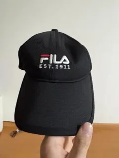 FILA メッシュキャップ 黒 メンズ レディースのサムネイル