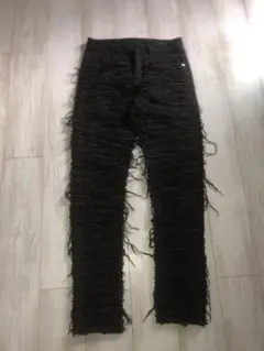 スリムフィットダメージデニム 30 drip