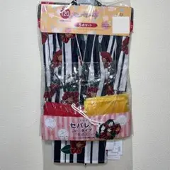 新品　浴衣　ドレス　ワンピース　セパレート　花柄　5点セット　120cm