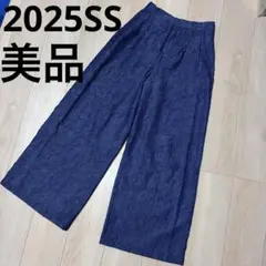 VOO ヴォー デニムパンツ イージーパンツ 花柄裏地 ジーンズ - メルカリ