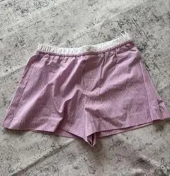 ZARA ピンク ストライプ ショートパンツ XS