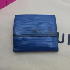 LOUIS VUITTON エピ 二つ折り財布 ブルーのサムネイル