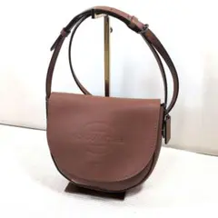 美品 COACH コーチ レザー ワンショルダーバッグ ブラウン 革 茶