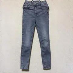 最終値下げ！ZARA グレー スキニーデニム EUR 36 Sサイズ相当