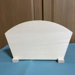 扇、スタンド白木　少し大きめ　ハンドメイド♪