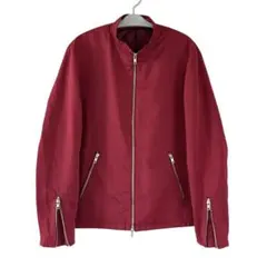 THE SHOP TK ミニマル 中綿 シングルライダースジャケット ブルゾン
