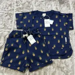 petit main フルーツ総柄 Tシャツ&ショートパンツ