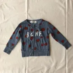 Bobo choses スウェット地ジップパーカー