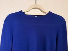 UNIQLO 青色クルーネック長袖