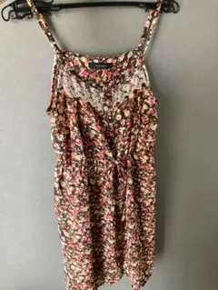 キャミワンピース　ページボーイ　花柄