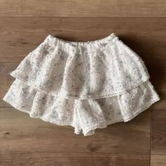 mezzo piano 二段フリルキュロットスカート