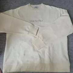 FOREVER 21 ロゴ刺繍 スウェット トレーナー アイボリー