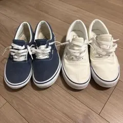 VANS ERA ホワイト•ネイビー二足セット 27cmのサムネイル