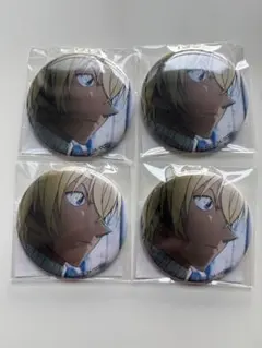 名探偵コナン　コナンプラザ限定　隻眼の残像ver. 安室透　缶バッチ　4個セット