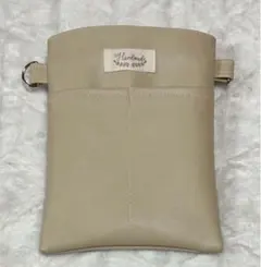 ナースポーチ・作業用ポーチ・オーガナイザー（ハンドメイド） 合皮・ベージュ♡