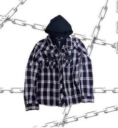 Y2K 00s お兄系 チェックシャツ パーカー