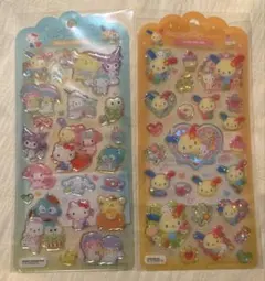 【正規品】ウサハナ　サンリオキャラクターズ ドロップジェリーシールセット キティ