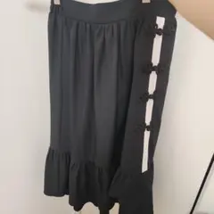 axes femme　チャイナ風ロングスカート