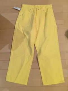 新品　サイズМ　Lee　イエロー ペインターパンツ