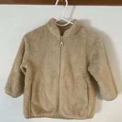 【ユニクロ】ベージュ ファー素材 アウター 80サイズ