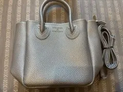 YOUNG & OLSEN 2WAY ショルダーバッグ　シルバーのサムネイル