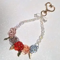 花モチーフ ストラップ