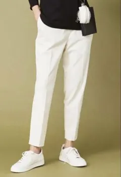 ICB ホワイト スラックス ゴムウエスト