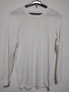 ヒートテッククルーネックT/9分袖 XS ホワイト