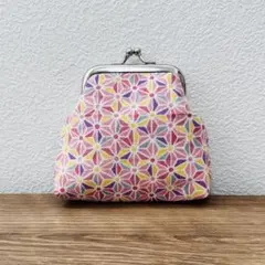 ハンドメイド　がま口財布　ポーチ　小物入れ　小銭入れ　コインケース　縁起柄　和柄
