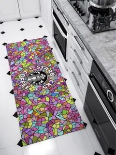 ★大人気★スタバ・マット★ステンドグラス★【40センチ×120センチ】