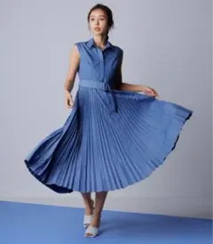 CELFORD ノースリーブ ロングワンピース