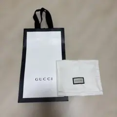 GUCCI ショップ袋とサテンポーチ