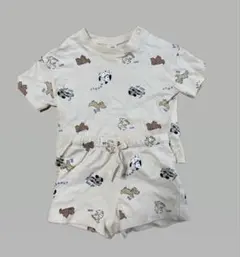 H&M 犬総柄 セットアップ　68cmのサムネイル