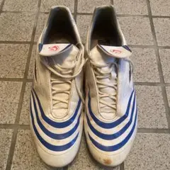 adidas サッカーシューズ ホワイト/ブルー
