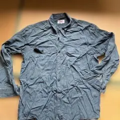 古着　BIG JOHN デニムブルー長袖シャツ 4Lのサムネイル