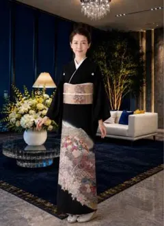 婚礼フルセット　京友禅金駒刺繍工房落款　西陣正絹袋帯唐織　婚礼帯揚げ帯締め 婚礼フルセット 京友禅金駒刺繍工房落款 西陣正絹袋帯金箔引地金錦織