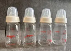 Pigeon ピジョン哺乳瓶 ガラス スリムタイプ4本セット120ml