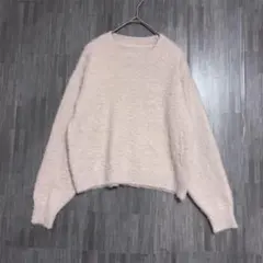GRL グレイル　クルーネック シャギーニット　M