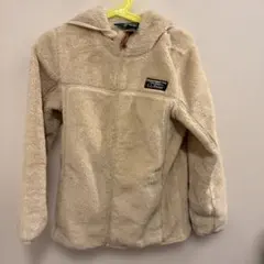 L.L.Bean フリースジャケット フード付き クリーム色
