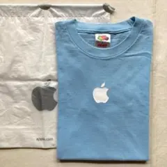 Apple 企業ロゴ 半袖Tシャツ ライトブルー キッズ160/レディースS-Mのサムネイル