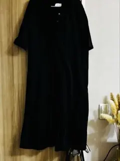 Live in comfort 半袖ポロ　シャツワンピース M