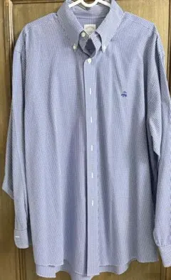 Brooks Brothers ギンガムチェック ワイシャツ L　ノンアイロン