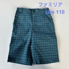 familiar チェック柄 ハーフパンツ