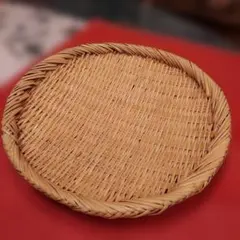 岩手　竹ざる　丸ざる　約24.5cm