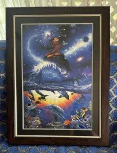 ラッセン ムーンライトストーリー　額装品 クリスチャン・ラッセン 「ムーンライトストーリー (S)」 Christian