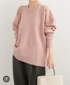 【新品・未開封】DOORS コクーンシルエットチュニックニット　Mサイズ　ピンク