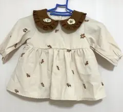 ベビー服　ワンピース 80 アイボリー