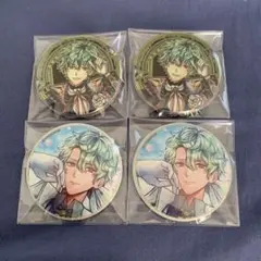 あくねこ　ハナマル　ハネムーン缶 あくねこ ハナマル ハネムーン缶 悪魔執事と黒い猫 キャラバッジ