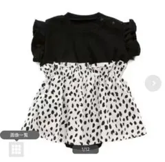 【新品未開封】BREEZEワッフルドッキング風ロンパースブラック70サイズ☆