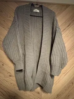 AZUL by moussy グレー カーディガン フリーサイズ